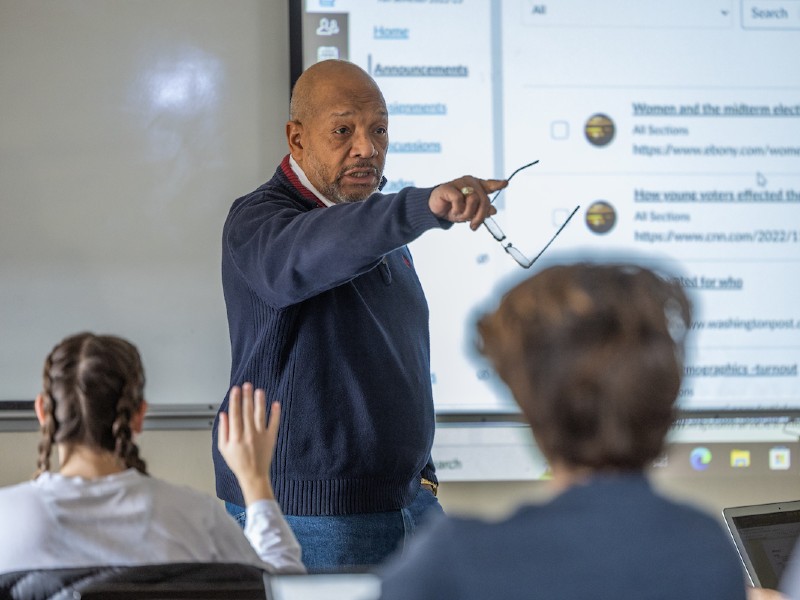 Dr. Rodney Coates teaching