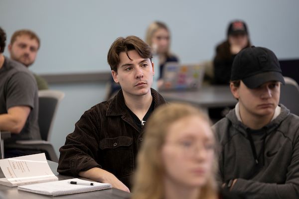 Students siting at a Philosophy lecture