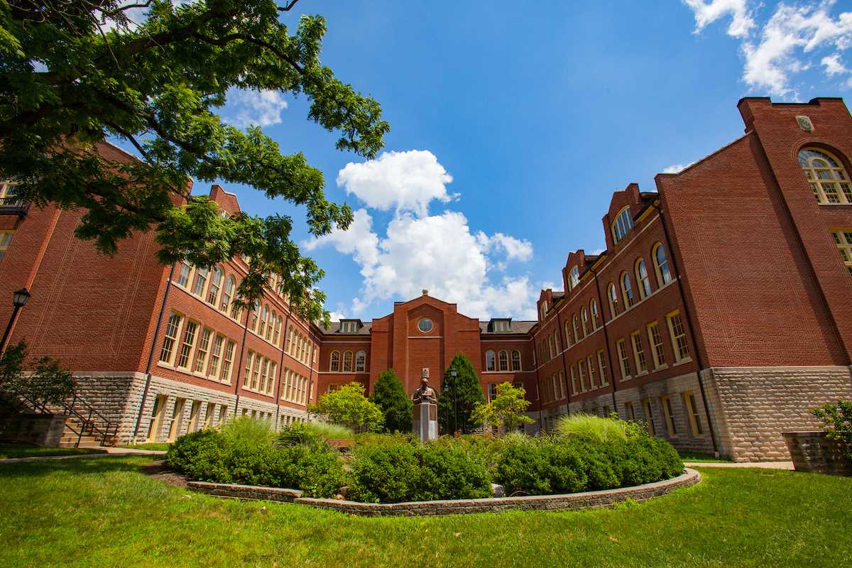 exterior of mcguffey hall in summer